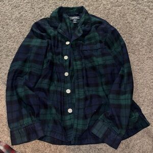 Lands end flannel top